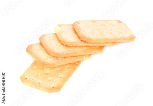 biscuits on the white background