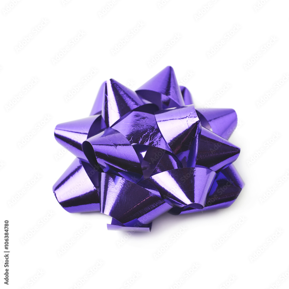 Decorational bow isolated Decorational bow isolated