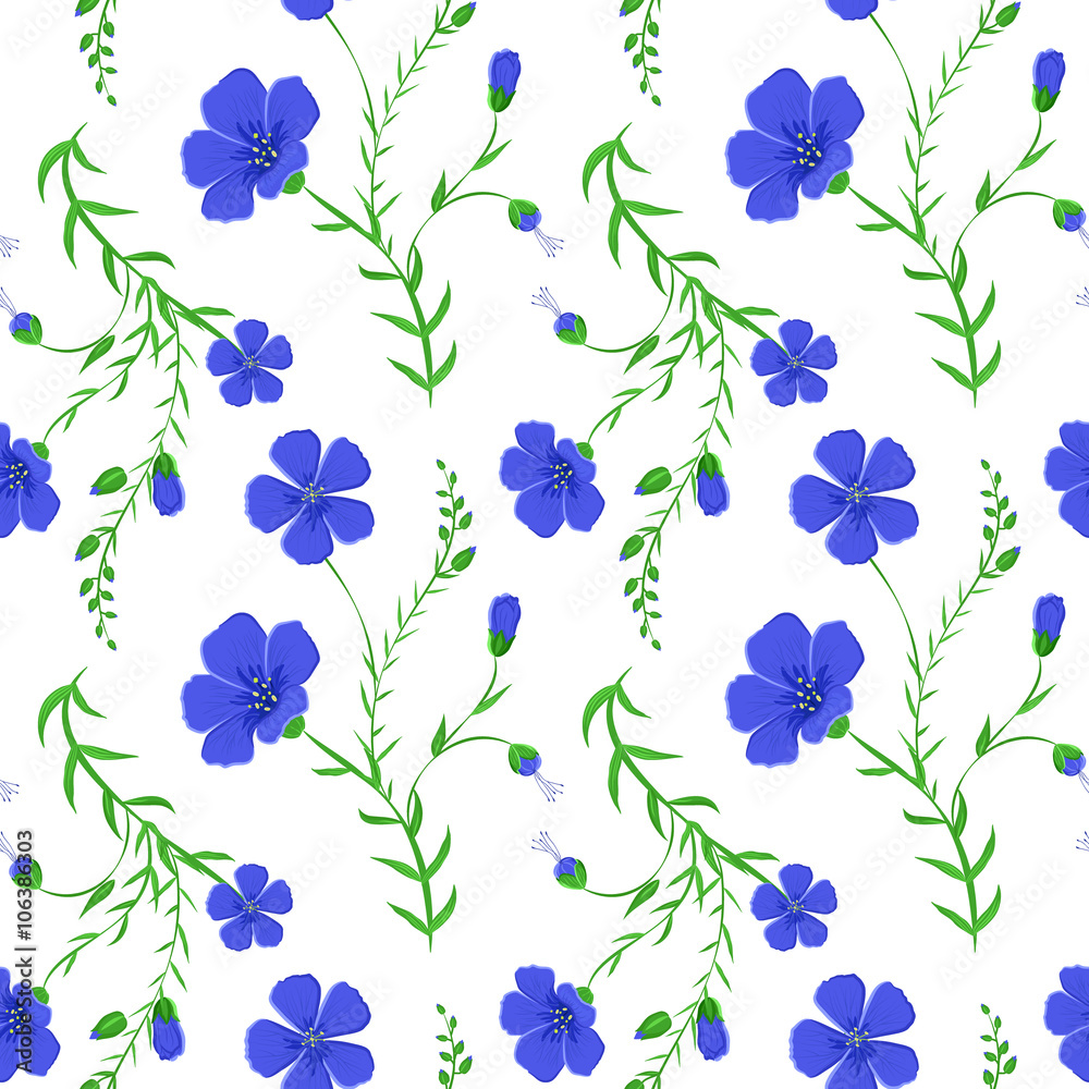 Abstract elegant seamless pattern with floral background