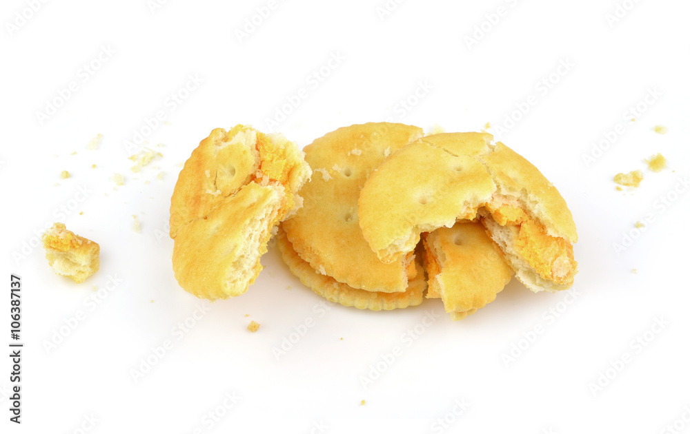 biscuits isolated on white biscuits isolated on white