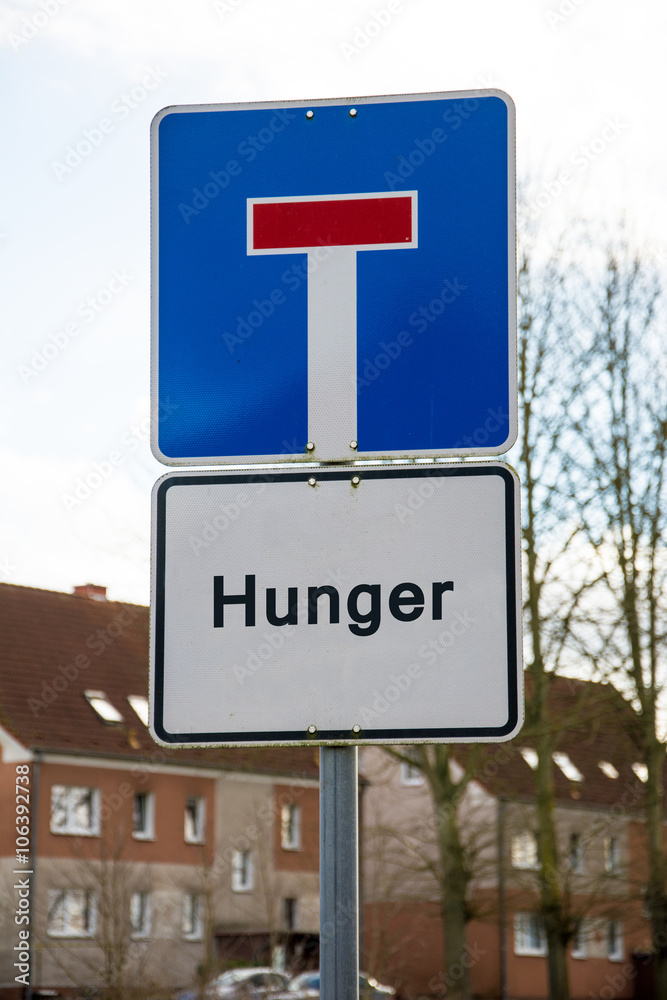 Schild 95 - Hungrig