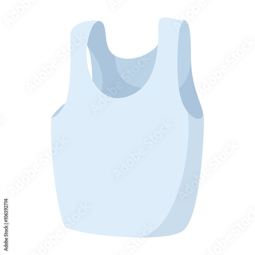 Sleeveless shirt icon, cartoon style