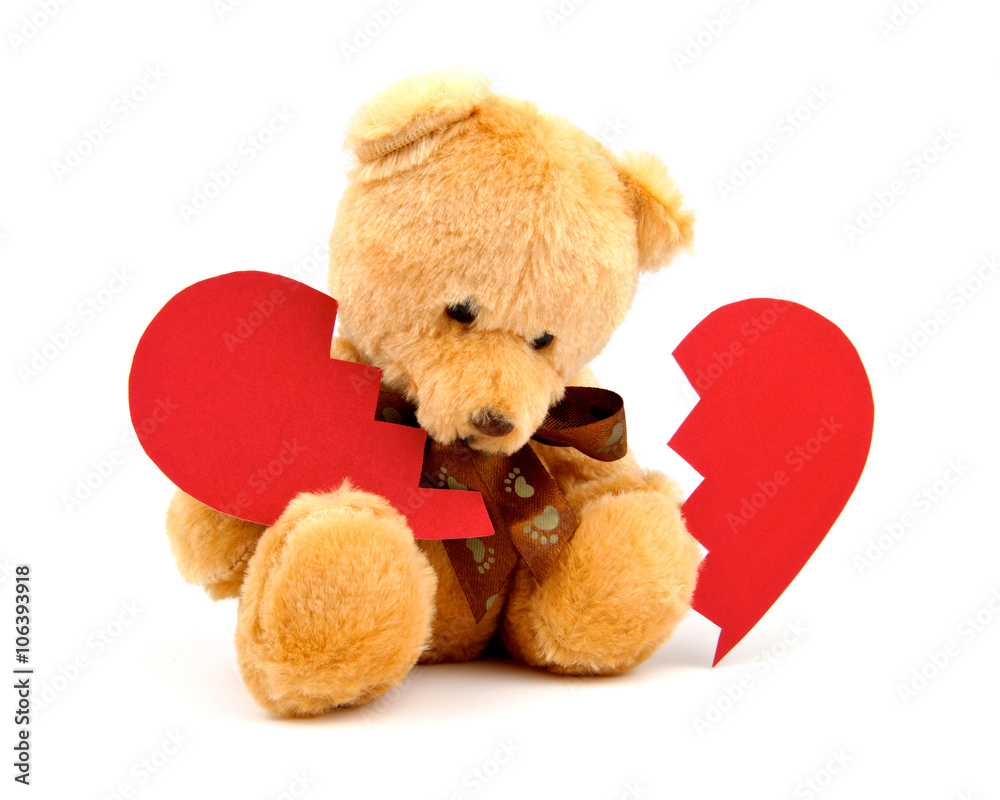 Teddy bear broken heart clearance