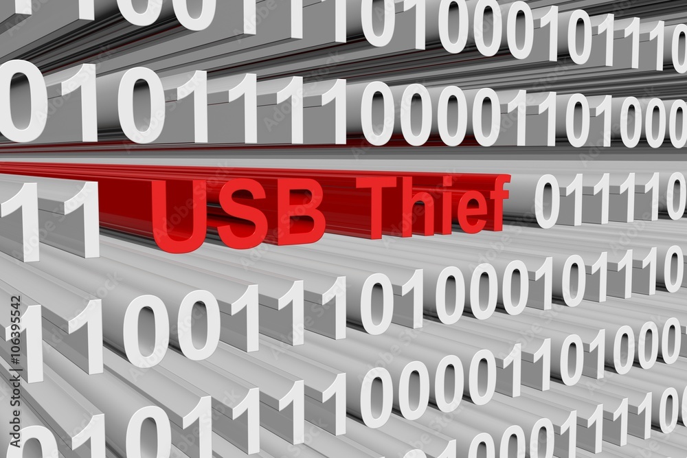 USB Thief is presented in the form of binary code