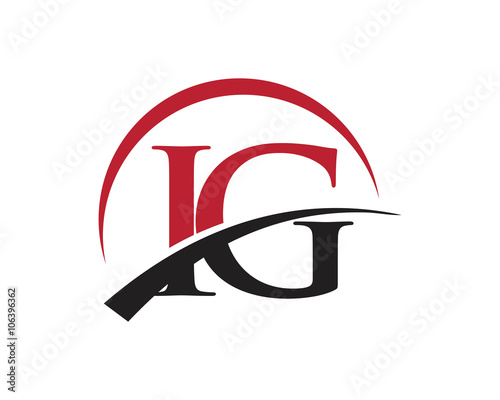 IG red letter logo swoosh
