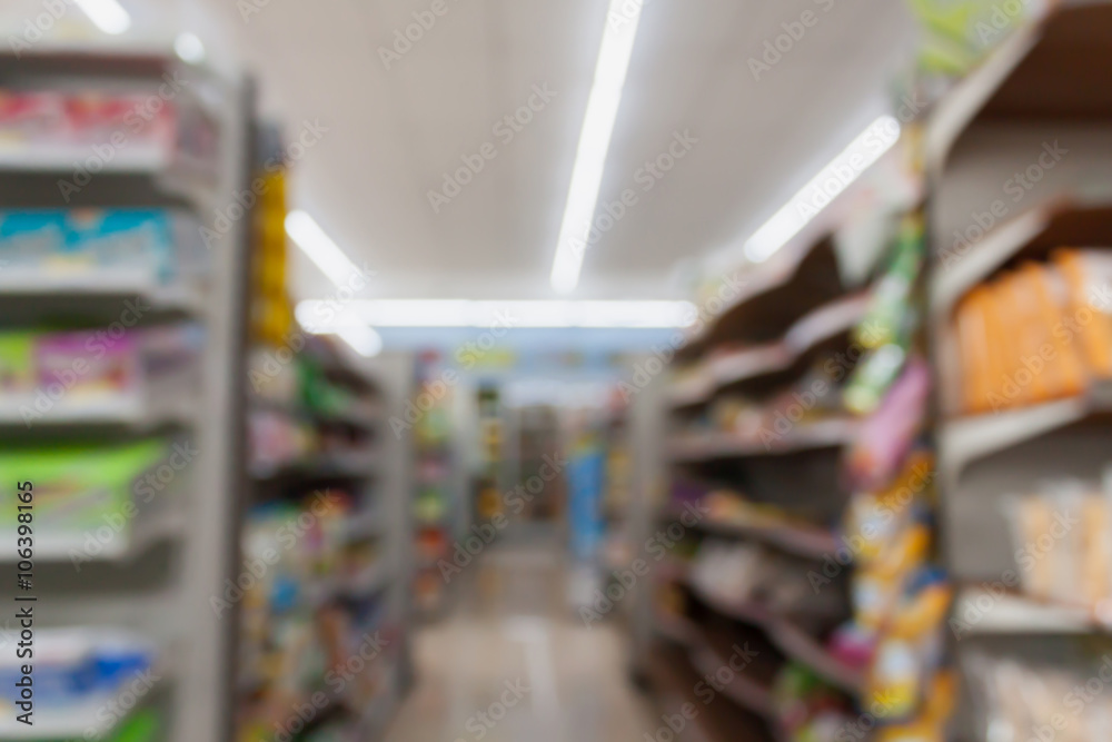 convenience store shelves blurred background convenience store shelves blurred background