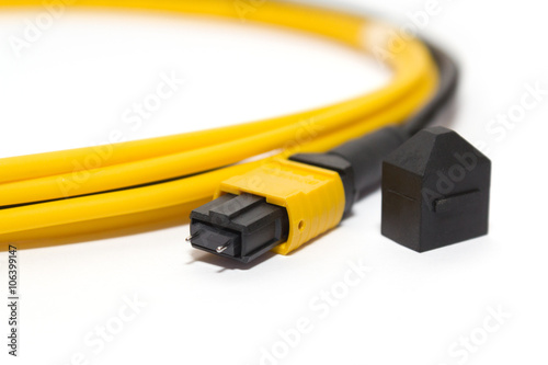fiber optic MTP (MPO) pigtail, patchcord connectors photo