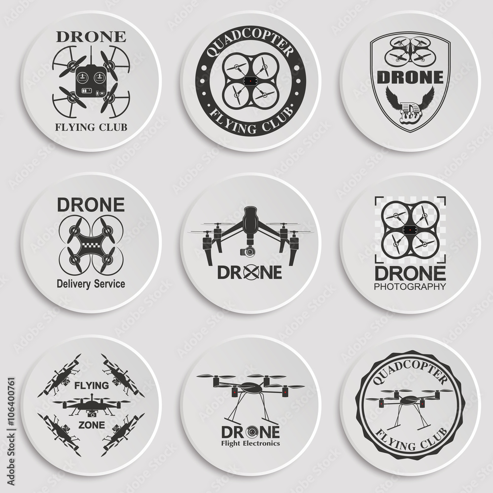 Fototapeta premium drone footage emblems