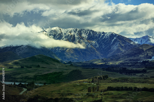 mountain in Queenstown route south island new zealand © stockphoto mania