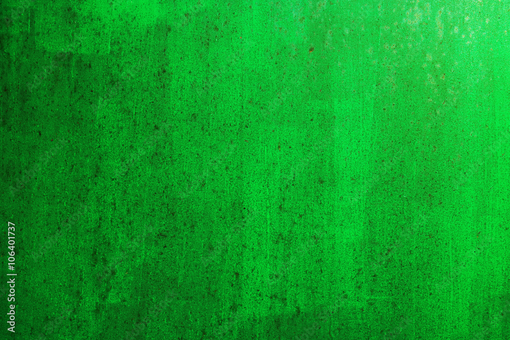 Obraz premium Green painted metal surface