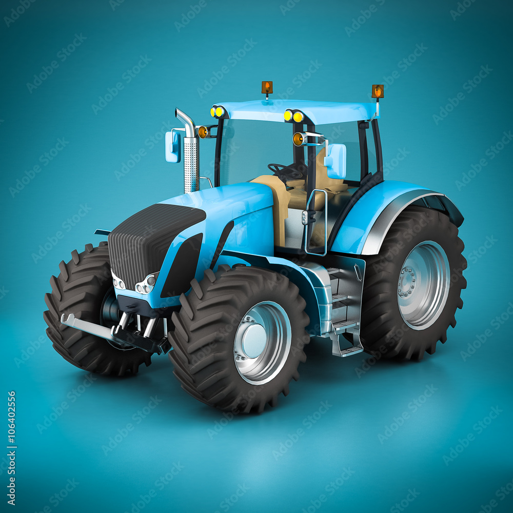 Obraz premium Beautiful modern tractor