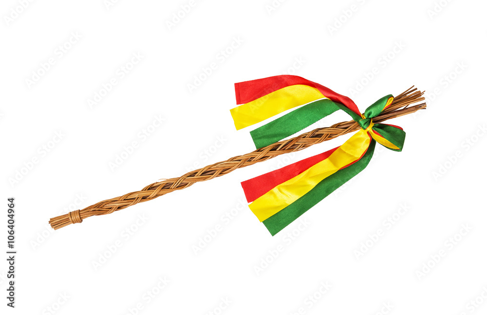 Fototapeta premium Easter whip on the white background