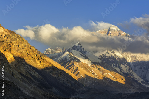 Mt. Everest at Sunset photo