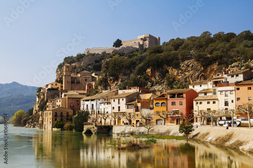 Miravet village in Catalunya, Spain photo