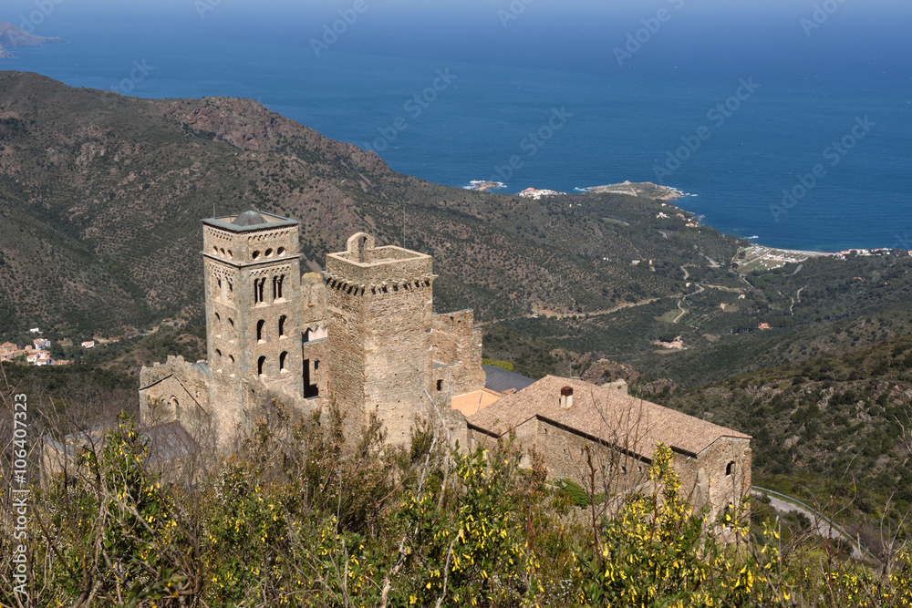Benedictine monastery of Sant Pere de Rodes, Girona province, Catalonia, Spain