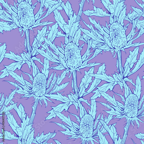 pattern of carduus. purple background