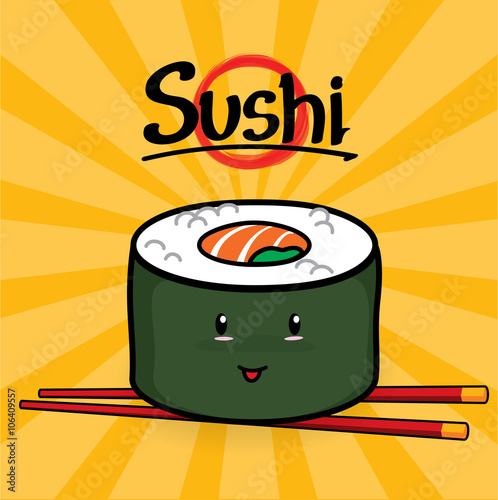 Maki Sushi cartoon