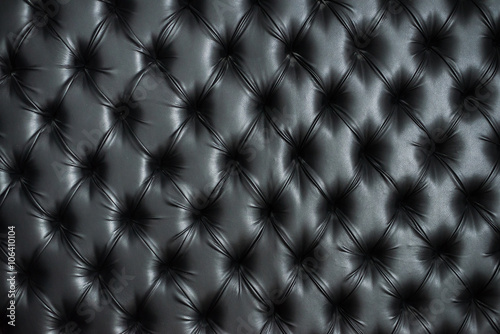 Abstract background texture of an old natural luxury, modern style leather with rhombs. Classic black grungy skin of retro wall, door, sofa or studio interior.