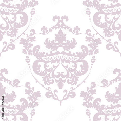 Vintage Damask Royal ornament element. Luxury texture for wallpapers, fabric, textile, design, wedding invitations, greeting cards, background, cards. Rose quartz colors. Vector