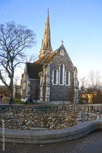 St. Alban's Church in Copenhagen, Denmark. January 05, 2013 photo