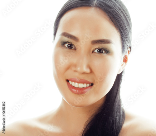 Beautiful Big Breasted Mixed Asian-caucasian Race Girl. Stock Image - Image  of background, chinese: 107312997