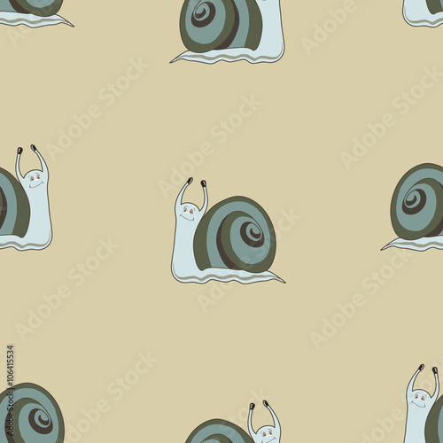 Seamless background with cochlies