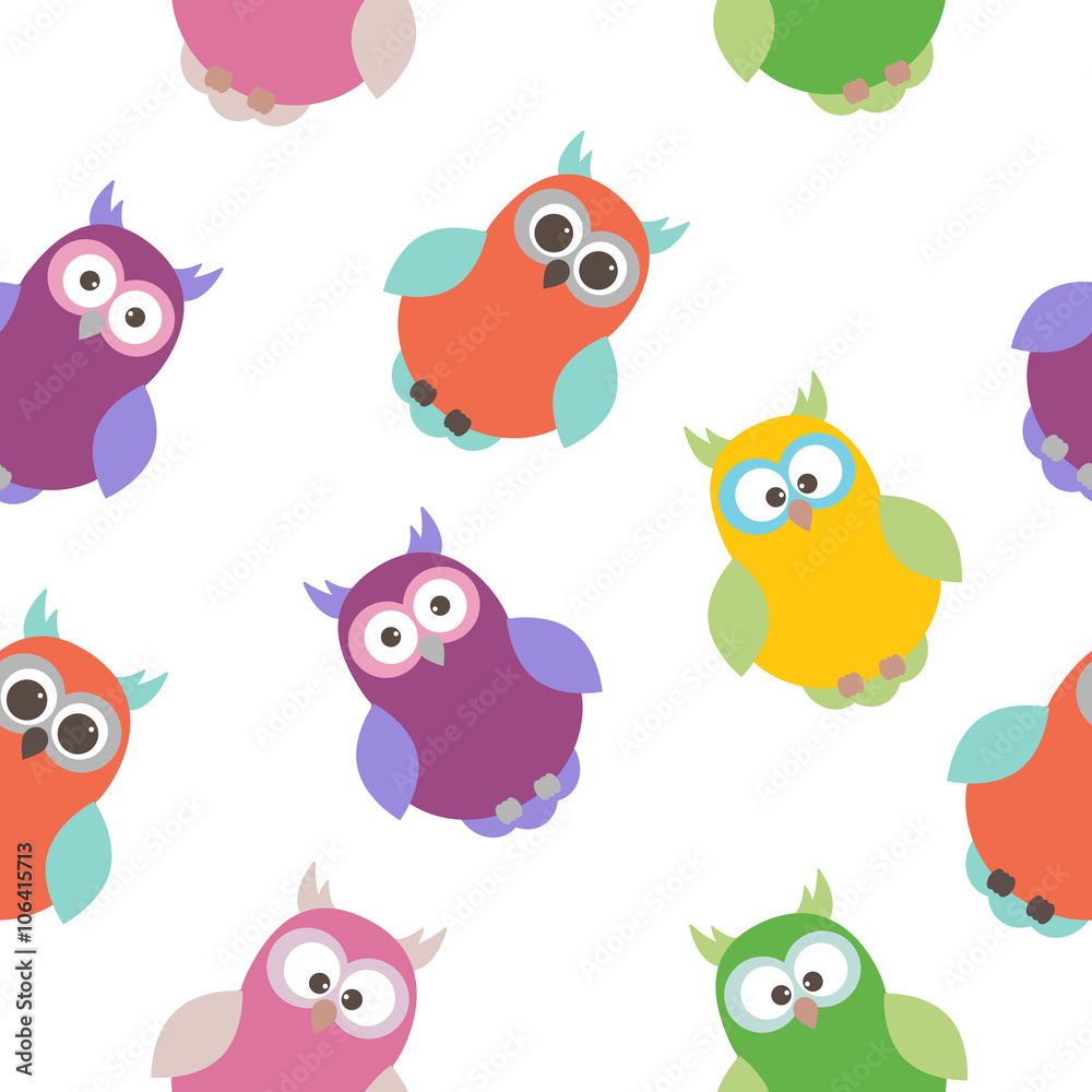 Vector seamless texture with birds. Vector seamless texture with birds.