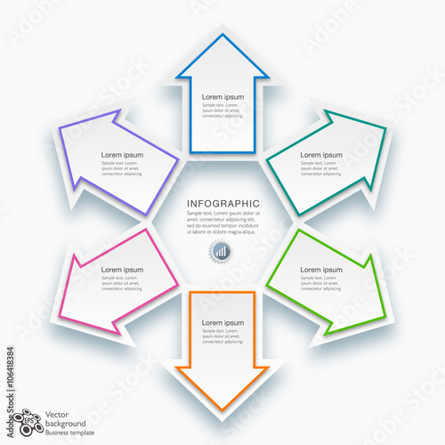 Chart Design Template_Arrows # Vector Graphic