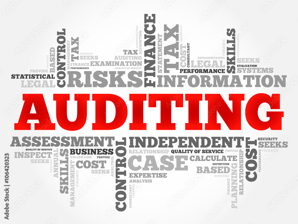 AUDITING word cloud, business concept AUDITING word cloud, business concept