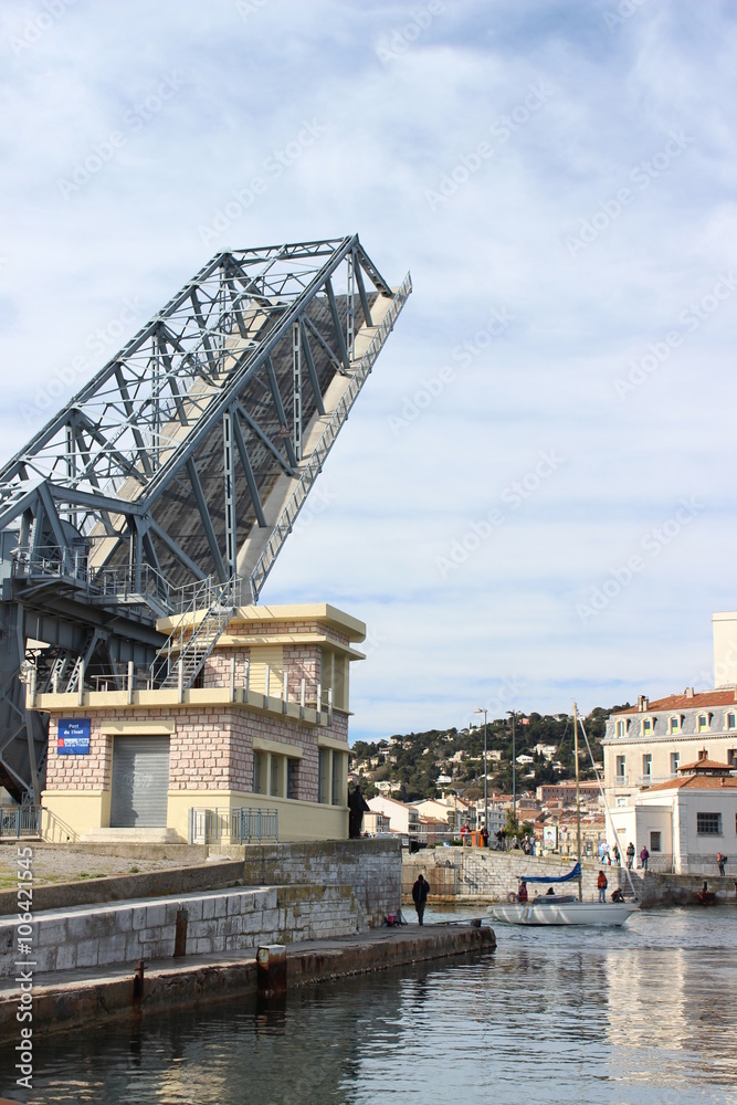 Fototapeta premium Pont levis, Sète, Hérault