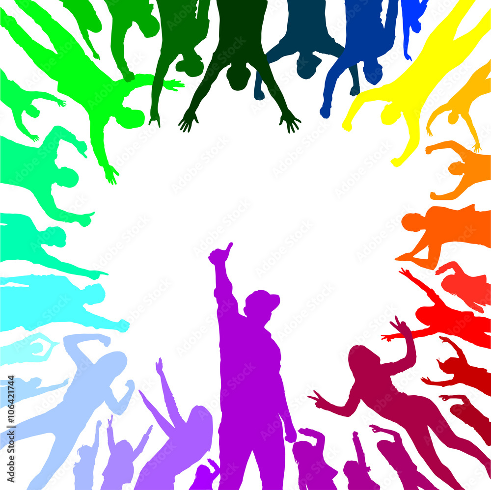 Banner of happy people Banner of happy people