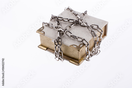 Chained book photo