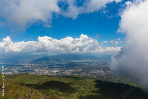 From the top of Mount Vesuvius