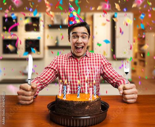 Canvas Print Happy birthday boy