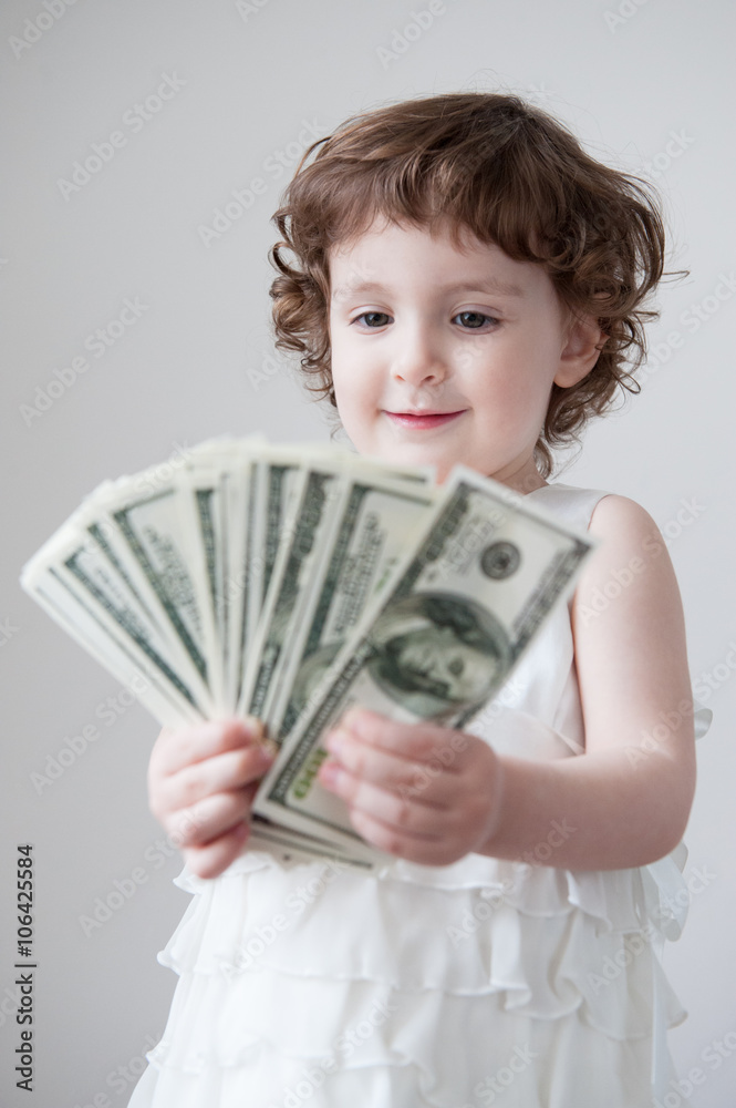 child money business girl shopping trade finance loan dollar child money business girl shopping trade finance loan dollar