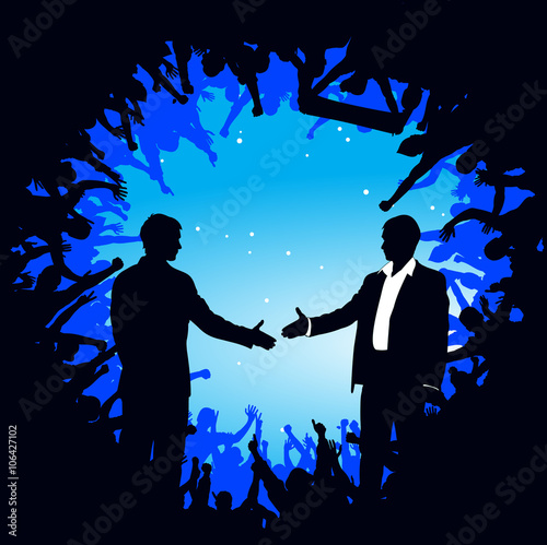 Happy businessman. Poster 