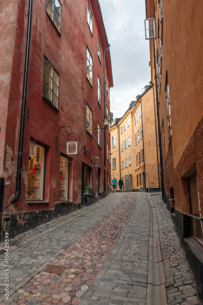 Street in the old Stockholm.