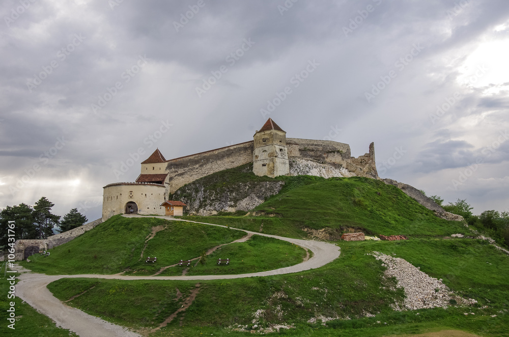 Medieval fortress in Rasnov, Transylvania, Brasov, Romania