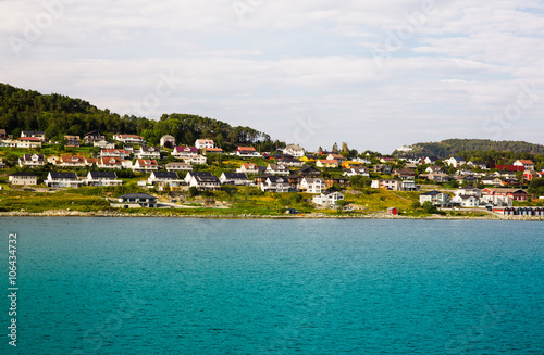 Fototapeta Naklejka Na Ścianę i Meble -  beautiful fjord in Norway near Alesund