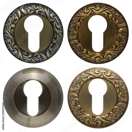 keyholes isolated on white background