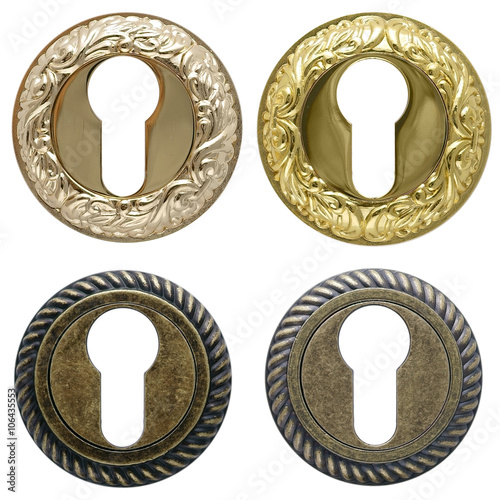 keyholes isolated on white background
