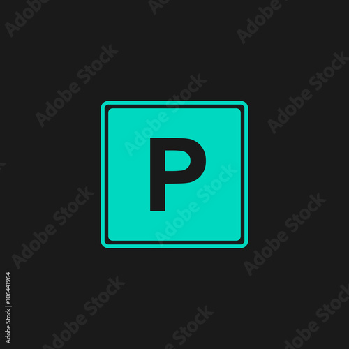 Parking flat icon
