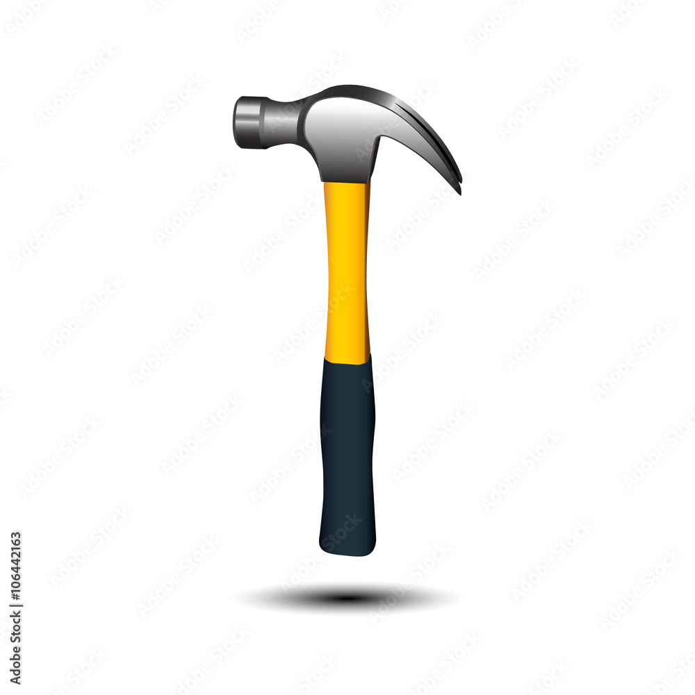 Hammer isolated on white background. Hammer isolated on white background.