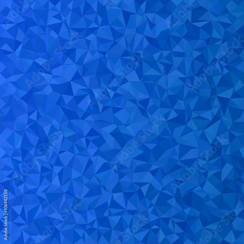 Blue irregular triangle mosaic vector background