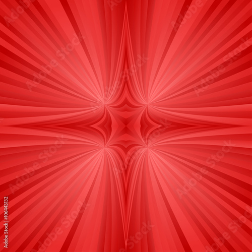 Red mirror symmetric ray background