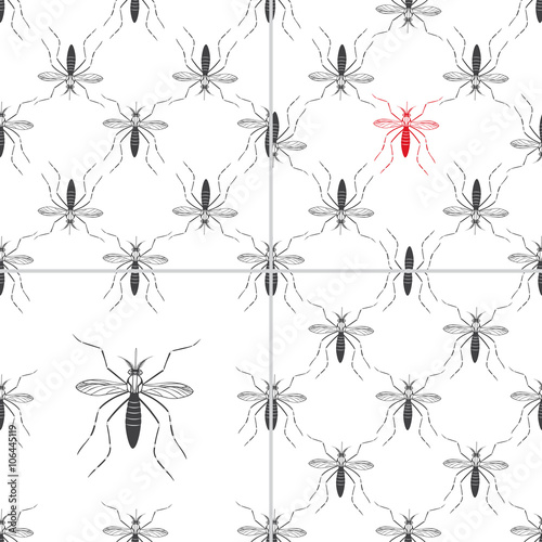 Zika virus graphic design elements.