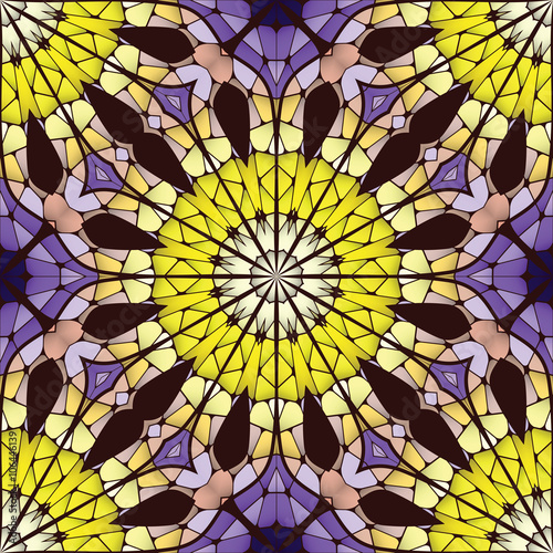Bright seamless abstract pattern, mandala.