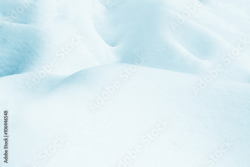 Beautiful natural snowdrift, close up