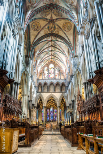Salisbury Cathedral Choir East Nave HDR photography motion blur