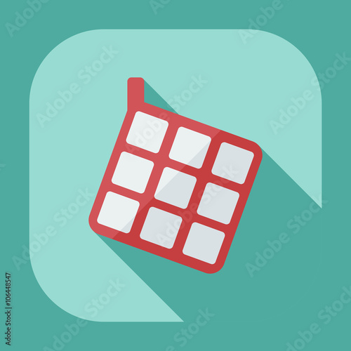 Flat modern design with shadow icons potholder